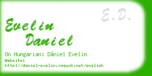 evelin daniel business card