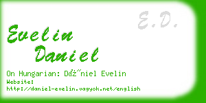 evelin daniel business card